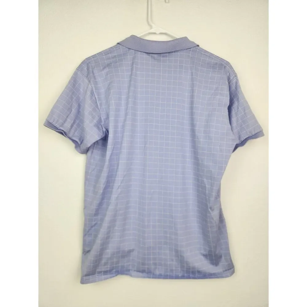 Vintage Polo Sport by Ralph Lauren Polo Shirt Men Large Purple Checkered